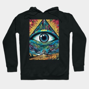 All Seeing Eye The Psychedelic Reality of Our Time Hoodie